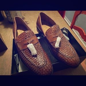 Johnson & Murphy Stratton woven Tassel shoes